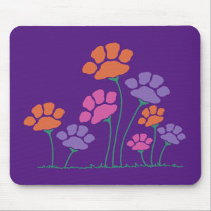 Blumengarten Pawprint Mousepad