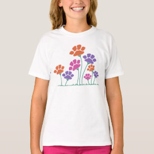 Blumengarten Pawprint T-Shirt