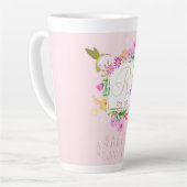 Blumengarten Pink Latte Milchtasse (Linke Ecke)