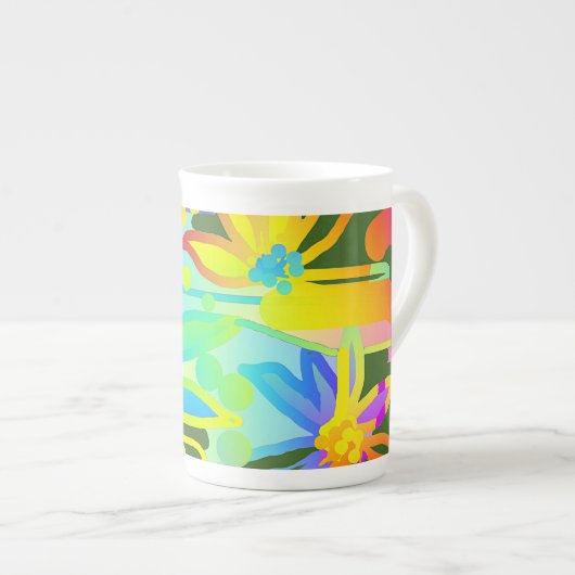 Blumengarten Porzellantasse (Vorderseite Rechts)