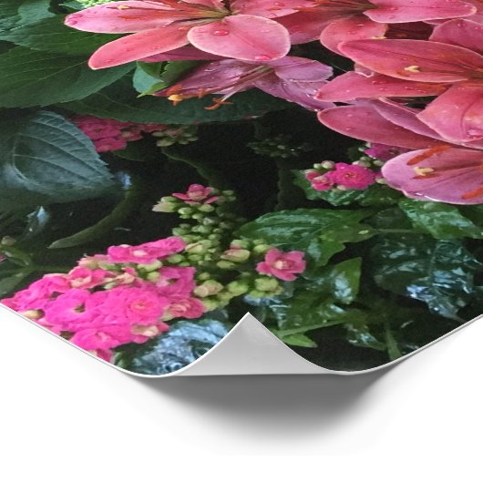 Blumengarten Poster (Ecke)