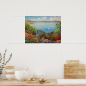 Blumengarten. Poster (Küche)