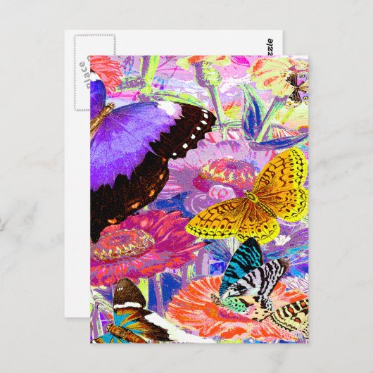 Blumengarten Postkarte (Vorne/Hinten)