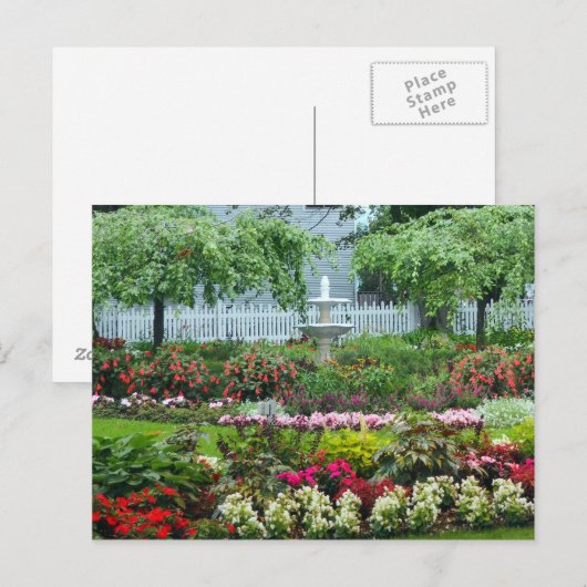 Blumengarten Postkarte (Vorne/Hinten)