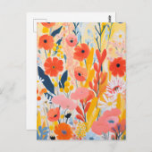 Blumengarten Postkarte (Vorne/Hinten)