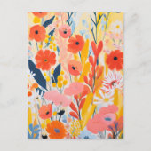 Blumengarten Postkarte (Vorderseite)