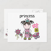 Blumengarten Princess Postkarte (Vorne/Hinten)