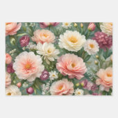 Blumengarten Print Geschenkpapier Set (Vorderseite 3)