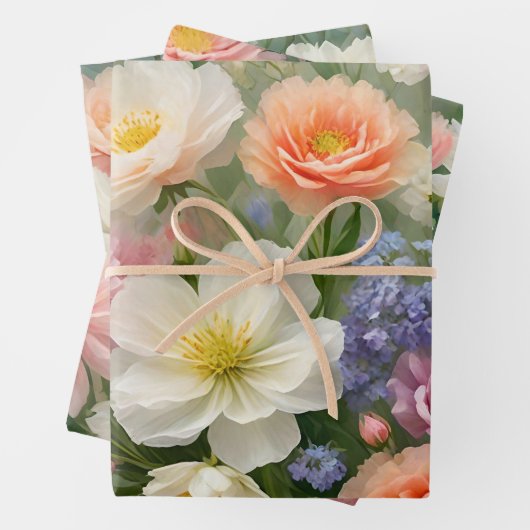 Blumengarten Print Geschenkpapier Set (Beispiel)