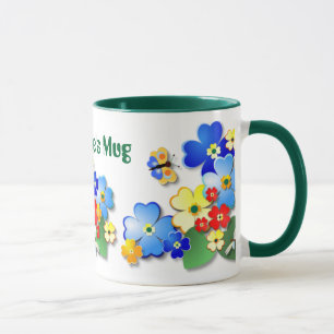 Blumengarten ~ Ringer-Tasse Tasse