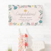 Blumengarten Rosa Abschluss Banner (Insitu)