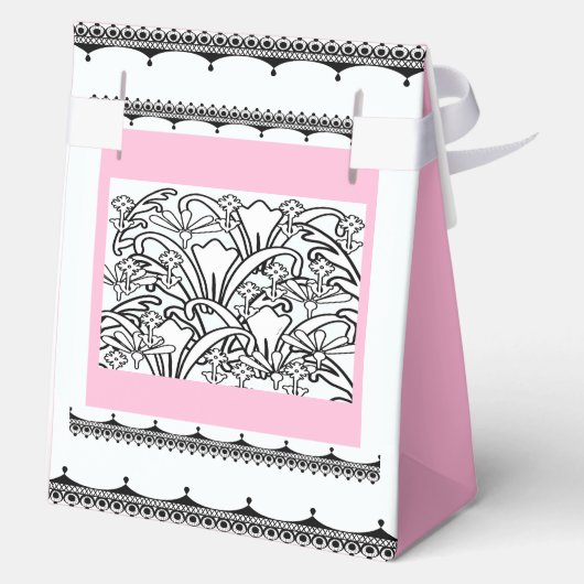 Blumengarten Rosa Geschenkschachtel (Rückseite)