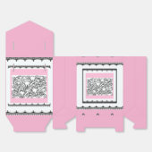 Blumengarten Rosa Geschenkschachtel (Ungefaltet)