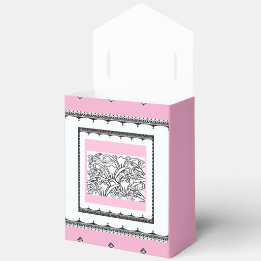 Blumengarten Rosa Geschenkschachtel (Offen)