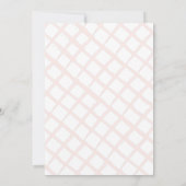 Blumengarten Rosa Rosa GIrl 1. Geburtstag Einladung (Rückseite)