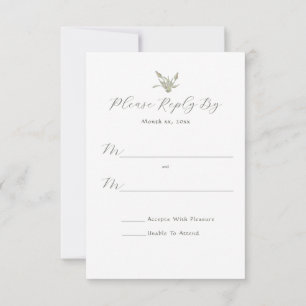 Blumengarten Rosa Rosen Hochzeit RSVP Karte