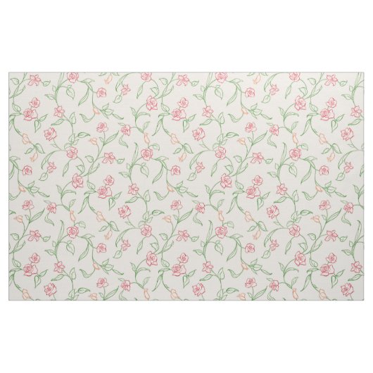 Blumengarten Rosa Stoff (Yard (91,4 cm))