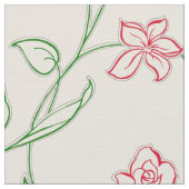 Blumengarten Rosa Stoff (Nahaufnahme)