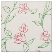 Blumengarten Rosa Stoff (Muster)