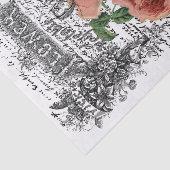 Blumengarten-Rose Seidenpapier (Ausschnitt)