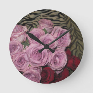 Blumengarten Runde Wanduhr