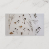 Blumengarten-rustikale Blumen-sozial-Medien Visitenkarte (Rückseite)