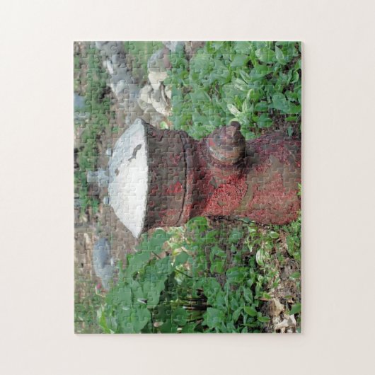 Blumengarten Rusty Fire Hydrant  Puzzle (Vertikal)