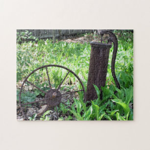 Blumengarten Rusty Wheel and Pump Puzzle