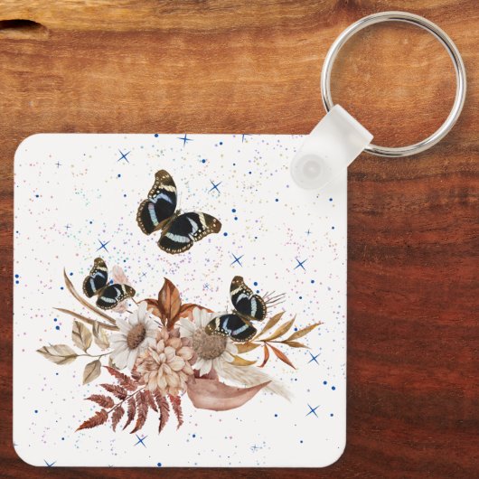 Blumengarten Schlüsselanhänger (Rückseite)