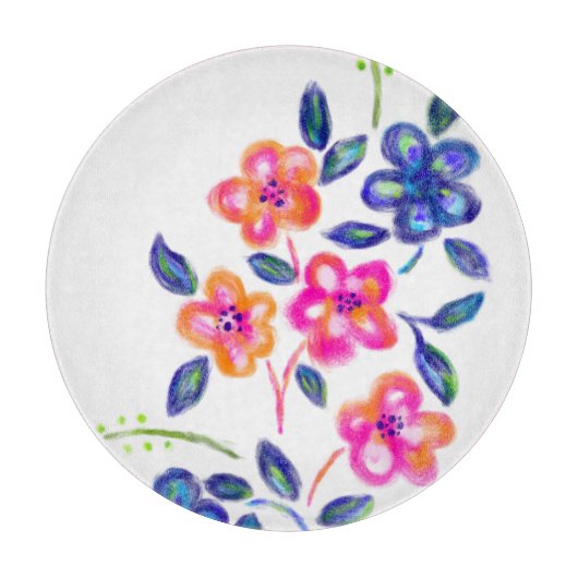 Blumengarten Schneidebrett (Vorderseite)