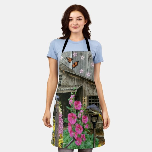 Blumengarten Schürze (Getragen)