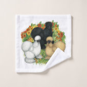 Blumengarten Silkies Badhandtuch Set (Waschlappen)