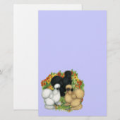 Blumengarten Silkies Briefpapier (Vorne/Hinten)