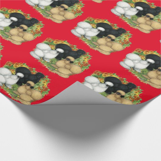 Blumengarten Silkies Geschenkpapier (Ecke)