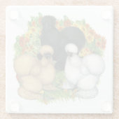 Blumengarten Silkies Glasuntersetzer (Rückseite)