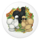 Blumengarten Silkies Keramikknauf (Vorderseite)