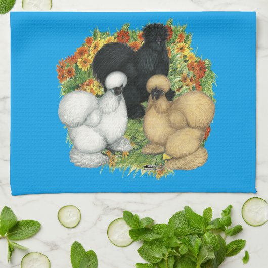 Blumengarten Silkies Küchentuch (Gefaltet)