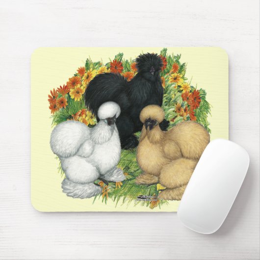 Blumengarten Silkies Mousepad (Mit Mouse)