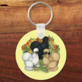 Blumengarten Silkies Schlüsselanhänger (Vorderseite)