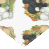 Blumengarten Silkies Tischdecke (Schrägansicht)