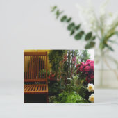 "Blumengarten-Sitzplatz" Karten (Stehend Vorderseite)