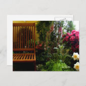 "Blumengarten-Sitzplatz" Karten (Vorne/Hinten)