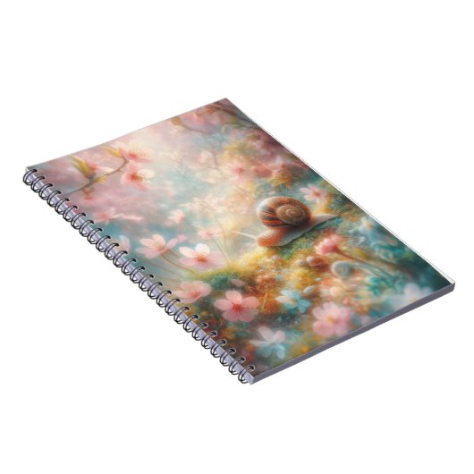 Blumengarten Snail Journal Notizblock (Rechte Seite)