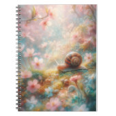 Blumengarten Snail Journal Notizblock (Vorderseite)