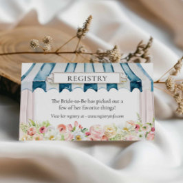 Blumengarten Sommerregister Brautparty Begleitkarte