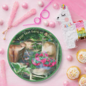 Blumengarten Stuhl Art Personalisiertes Party Pappteller (Party)