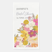 Blumengarten Summer Brautparty Serviette (Vorderseite)