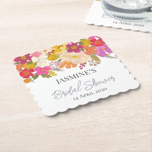 Blumengarten Summer Brautparty Untersetzer (angewinkelt)