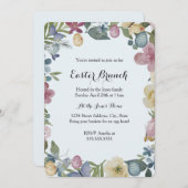 Blumengarten Sweet Oaster Brunch Einladung (Vorne/Hinten)