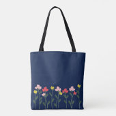 Blumengarten-Tasche, Wilde Blumentasche Tasche (Rückseite)